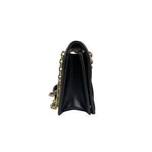 Miu Miu Leather Handbag Black Matelass Shoulder Bag
